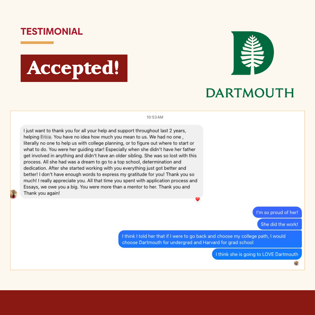 Student success story