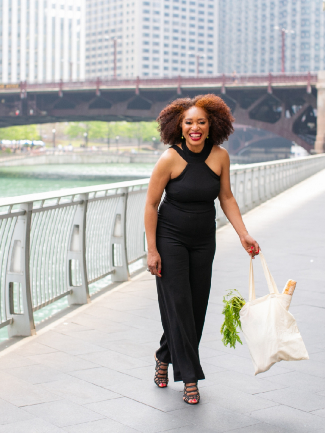 Chic, Elegant and Classy Healthy Wellness Woman, Chicago Riverwalk