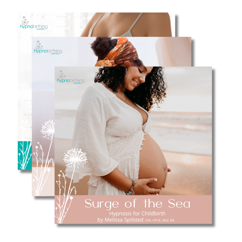 Hypnobirthing Australia™ Surge of the Sea, Prompts for Birthing and Glove of Endorphins Hypnosis for Childbirth Practice MP3s