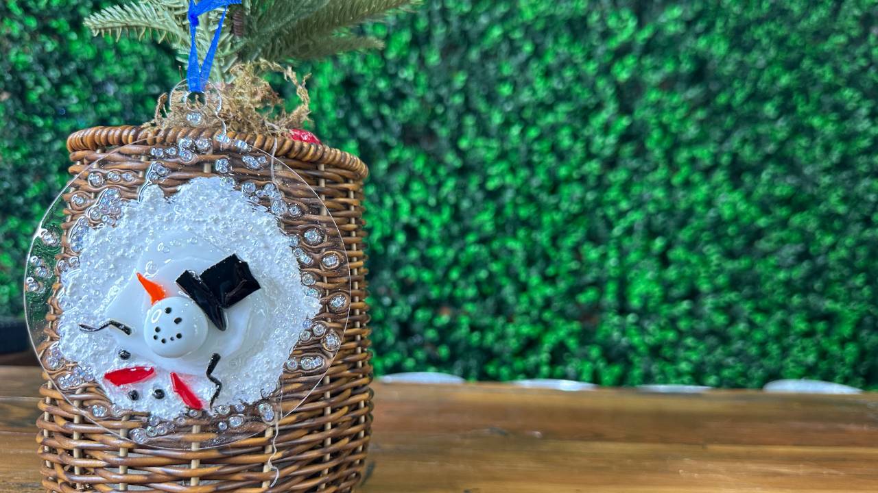 Melted Snowman Ornament ⛄️