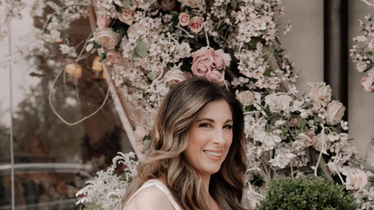Floral Louis Vuitton tote