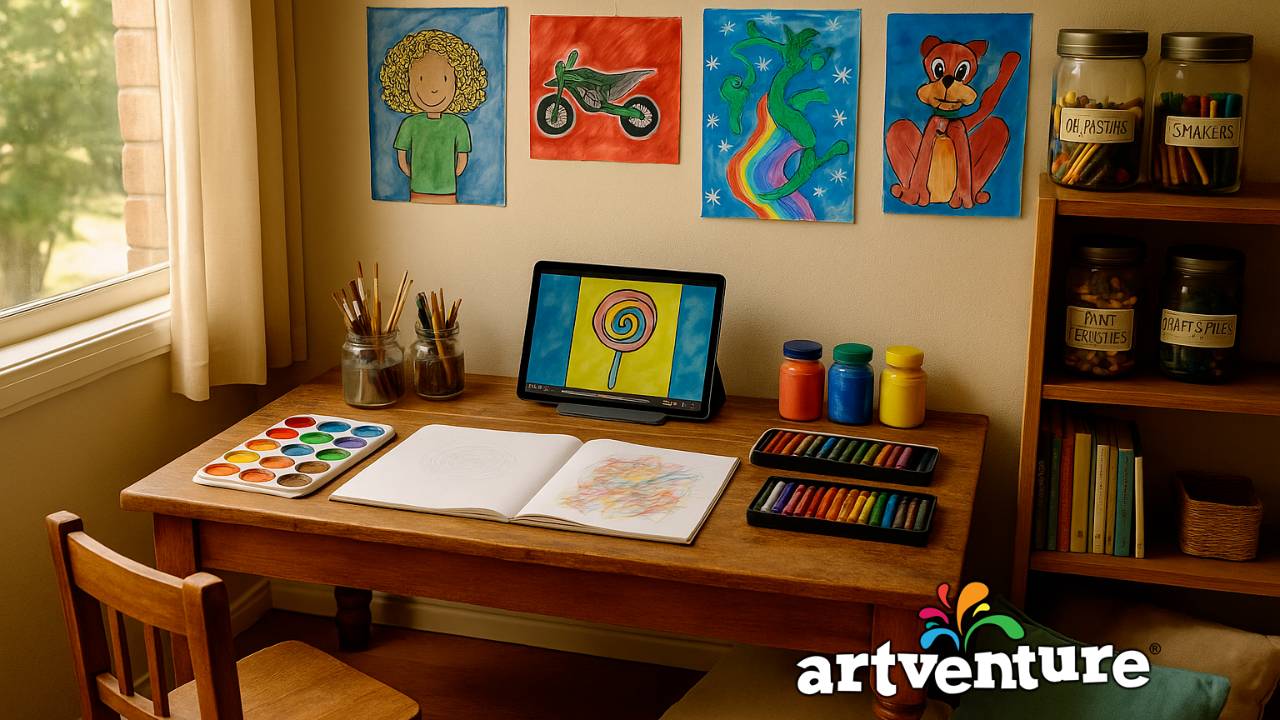 How to Set Up a Creative Art Space at Home for Kids