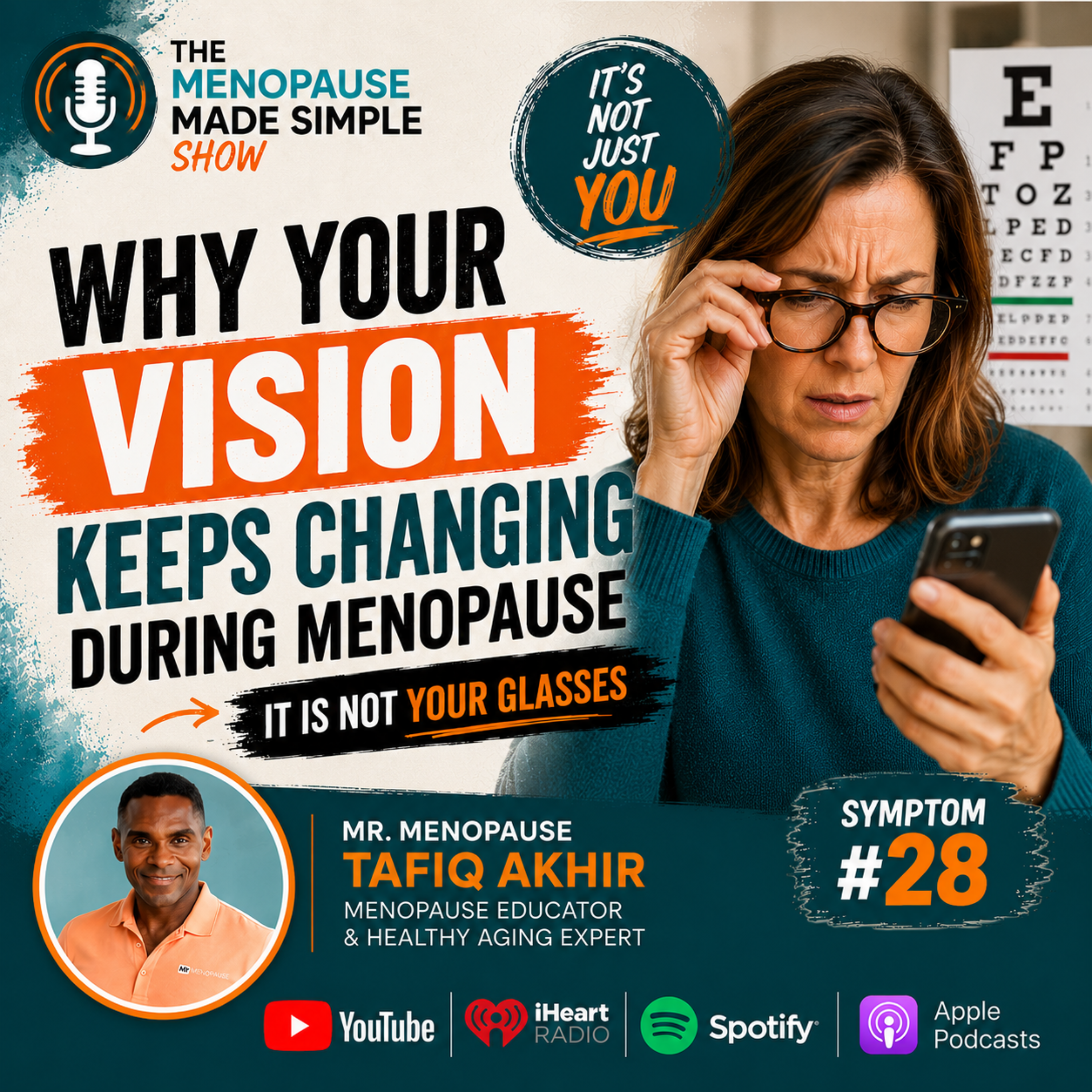 Why Your Vision Keeps Changing During Menopause | It's Not Your Glasses episode artwork