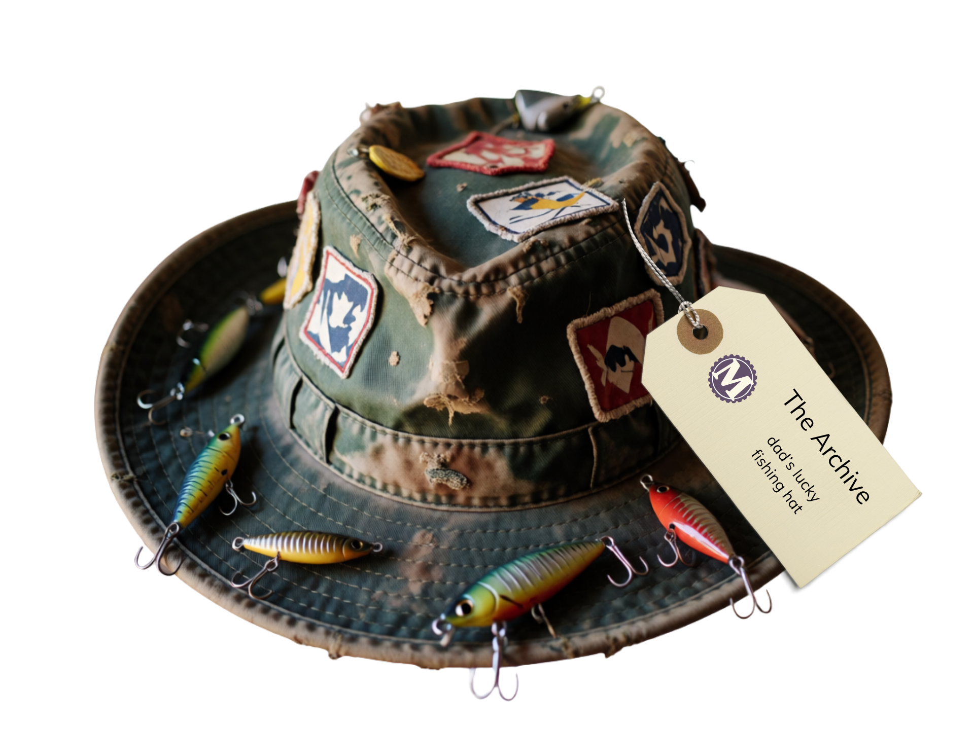 Dad's lucky fishing hat. The MindStretched Archive.