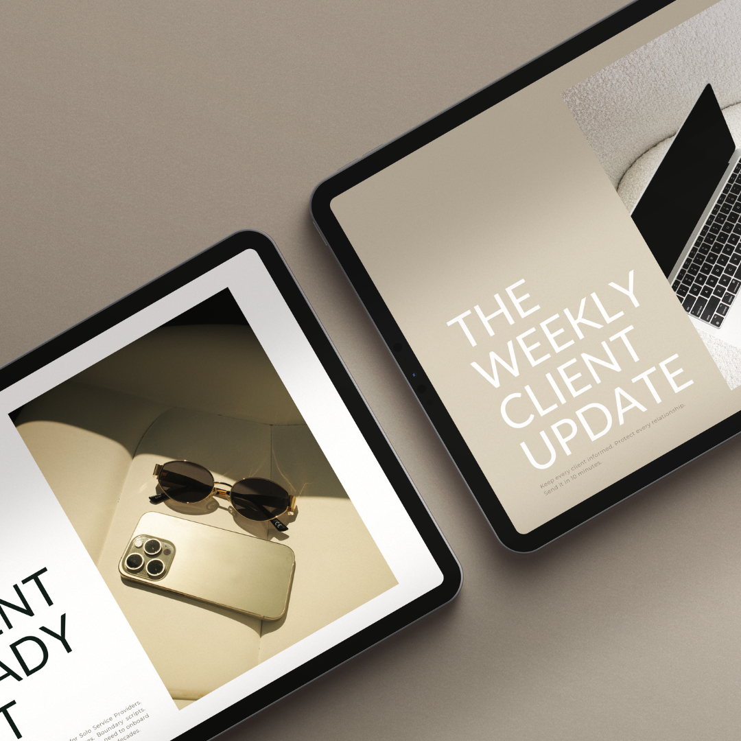 Close-up of a desk with a laptop, gold pen, and a magazine, symbolizing strategic planning and brand alignment.