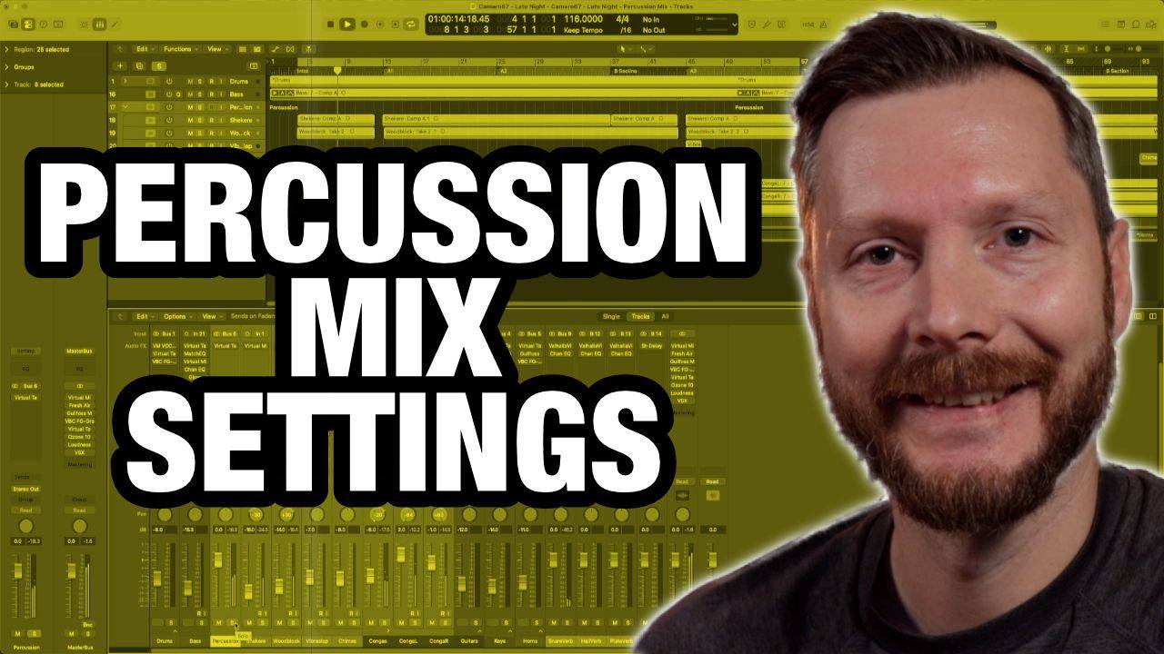 percussion mix settings