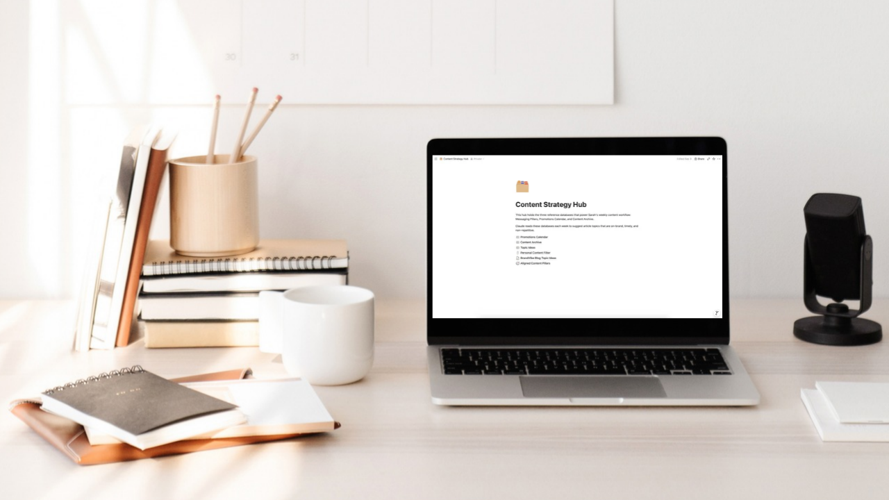 Content Strategy Hub in Notion with Claude