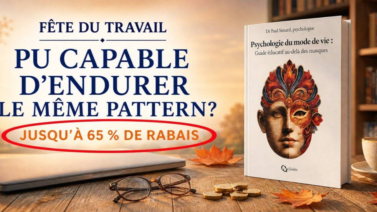 Promotion Fête du Travail, livre Psychologie du mode de vie et rabais PUCAP