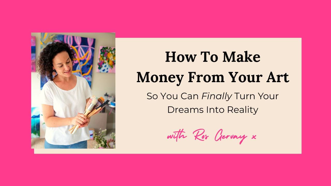 How To Make Money from Your Art Masterclass Sign Up Page