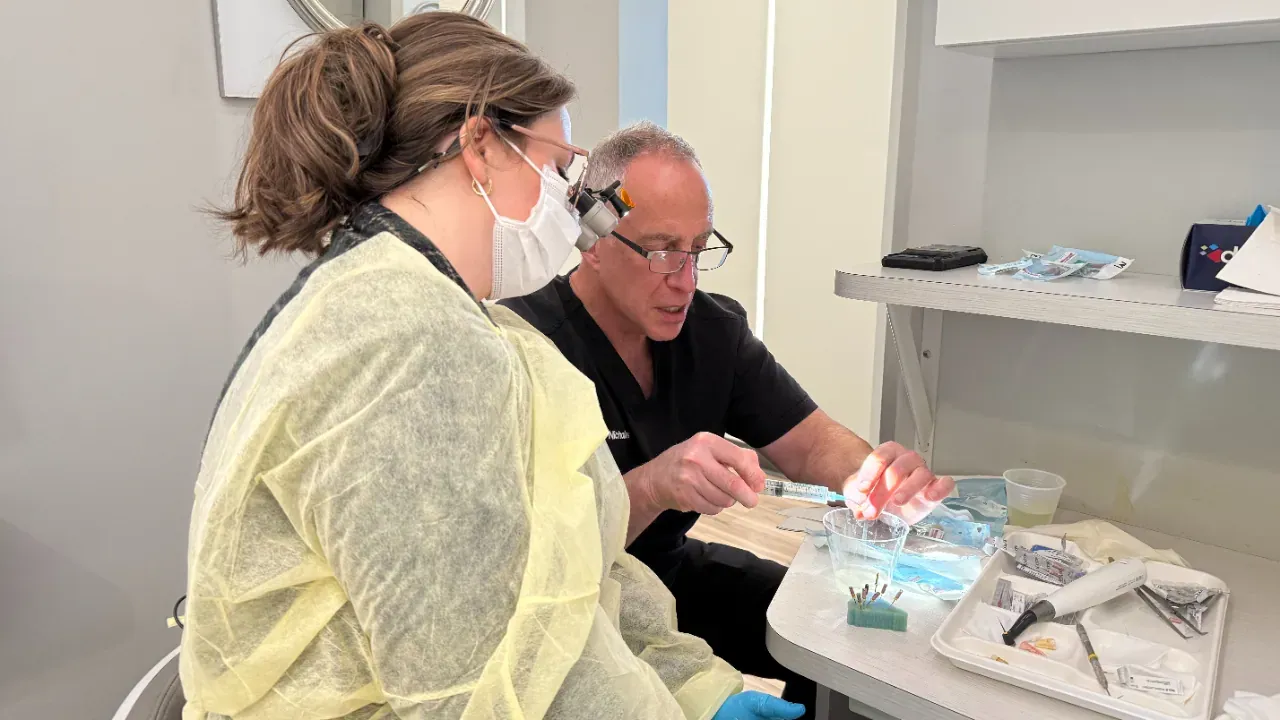 Dr. Aaron Nicholas at the Root Canal Therapy