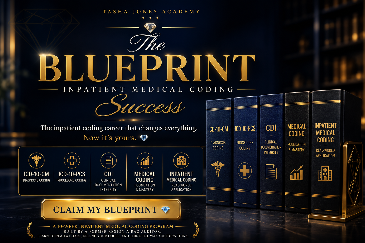 The Blueprint to Inpatient Medical Coding Success, inpatient coding course by Coach Tash