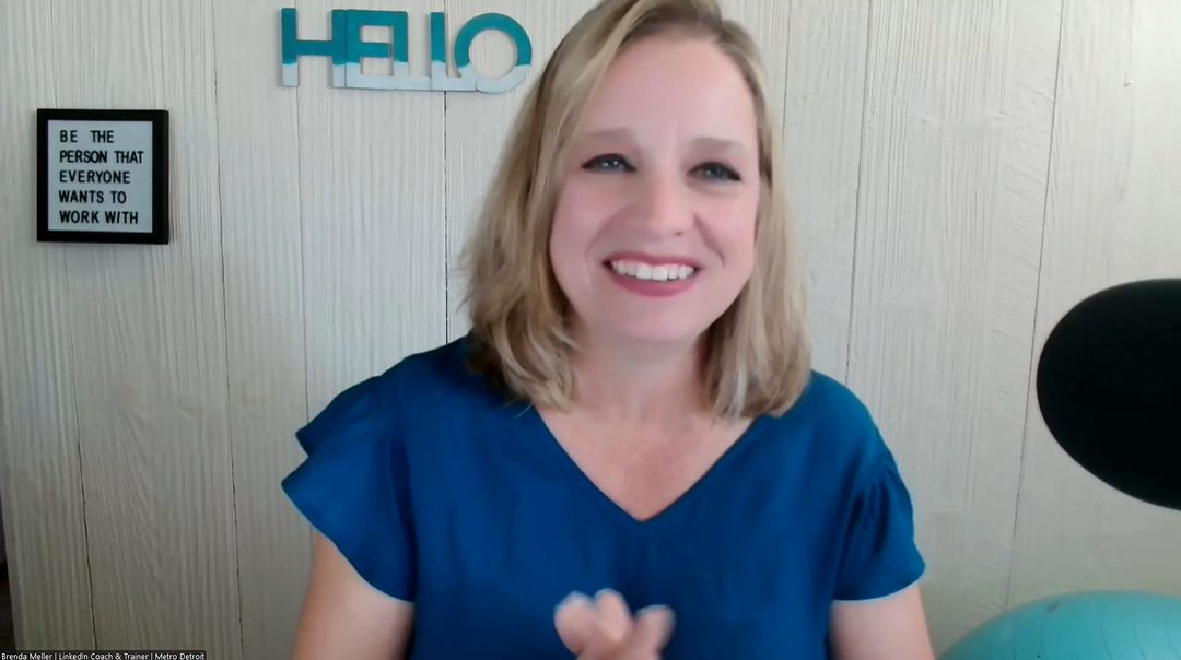 Brenda Meller leading a live session