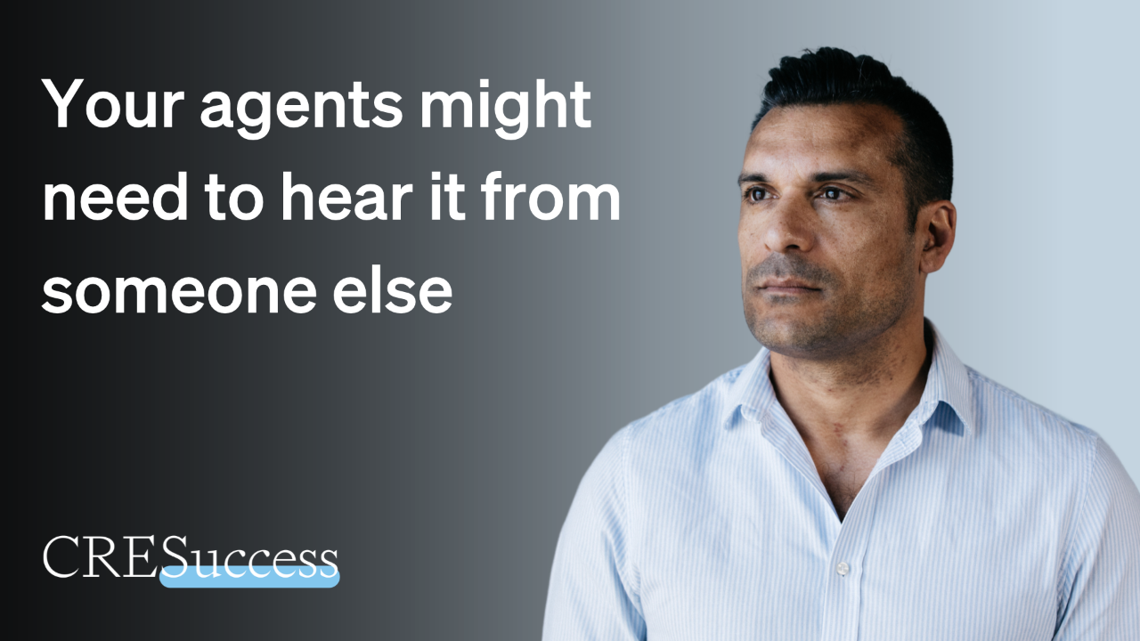 Why an outside voice can help agents take greater ownership of their performance