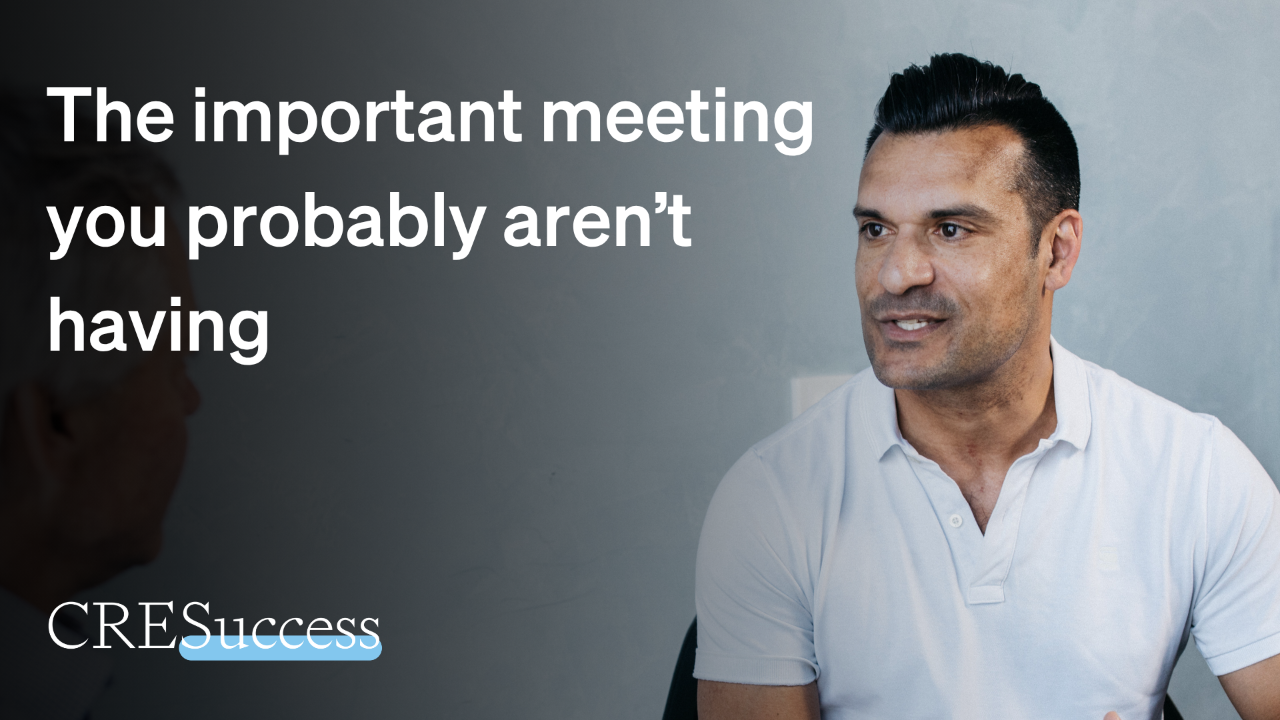 Why regular one-on-one meetings are one of the most effective leadership mechanisms in a commercial real estate agency