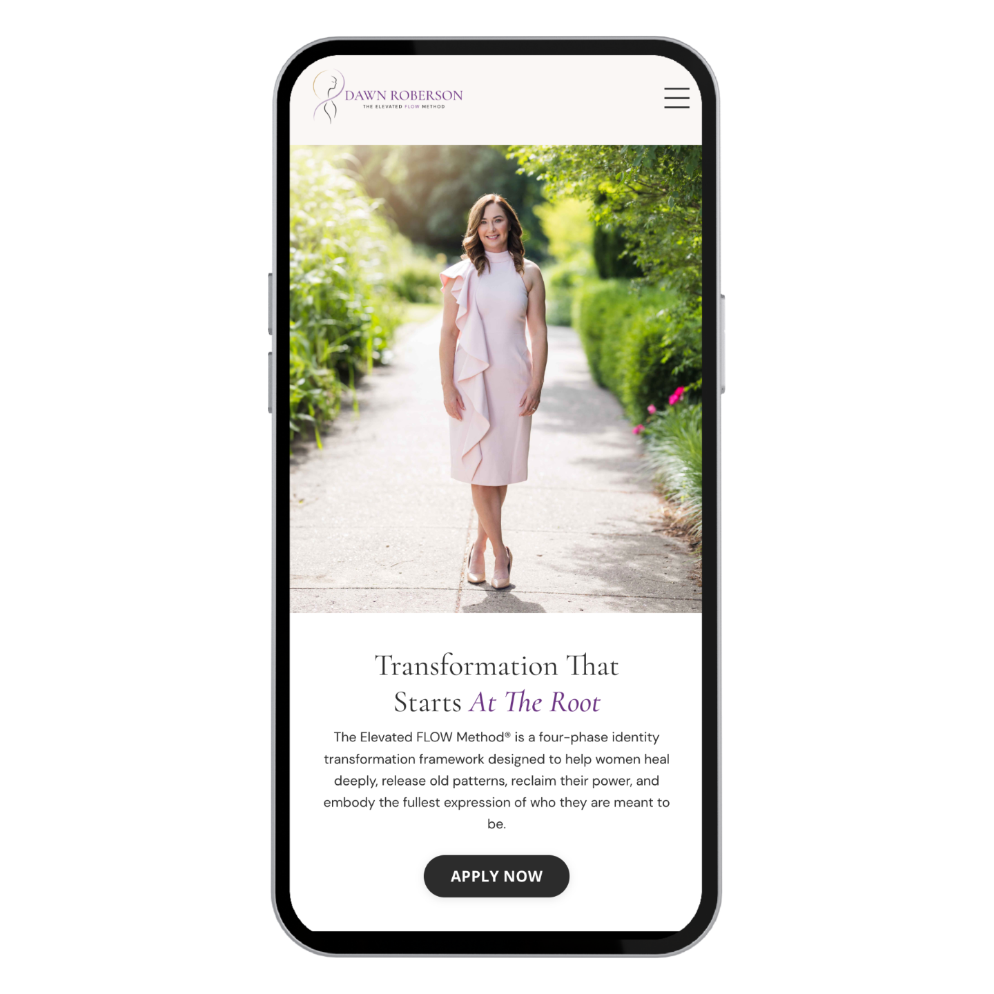 Mobile site screenshot 1