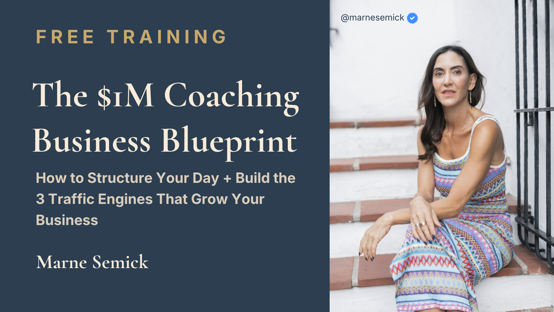 The $1M Coaching Business Blueprint — Free Training by Marne Semick