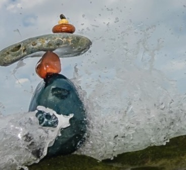 Griff's stacked-stone photo after editing