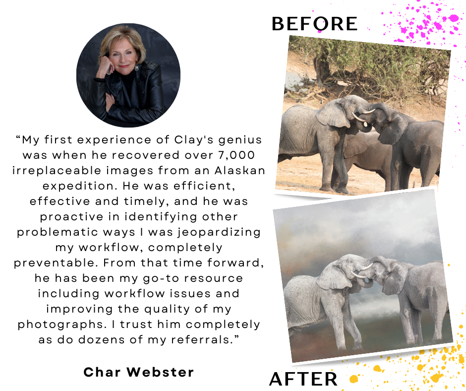 Photo of Char Webster with her testimonial about Char Webster, a satisfied client of Glidepix