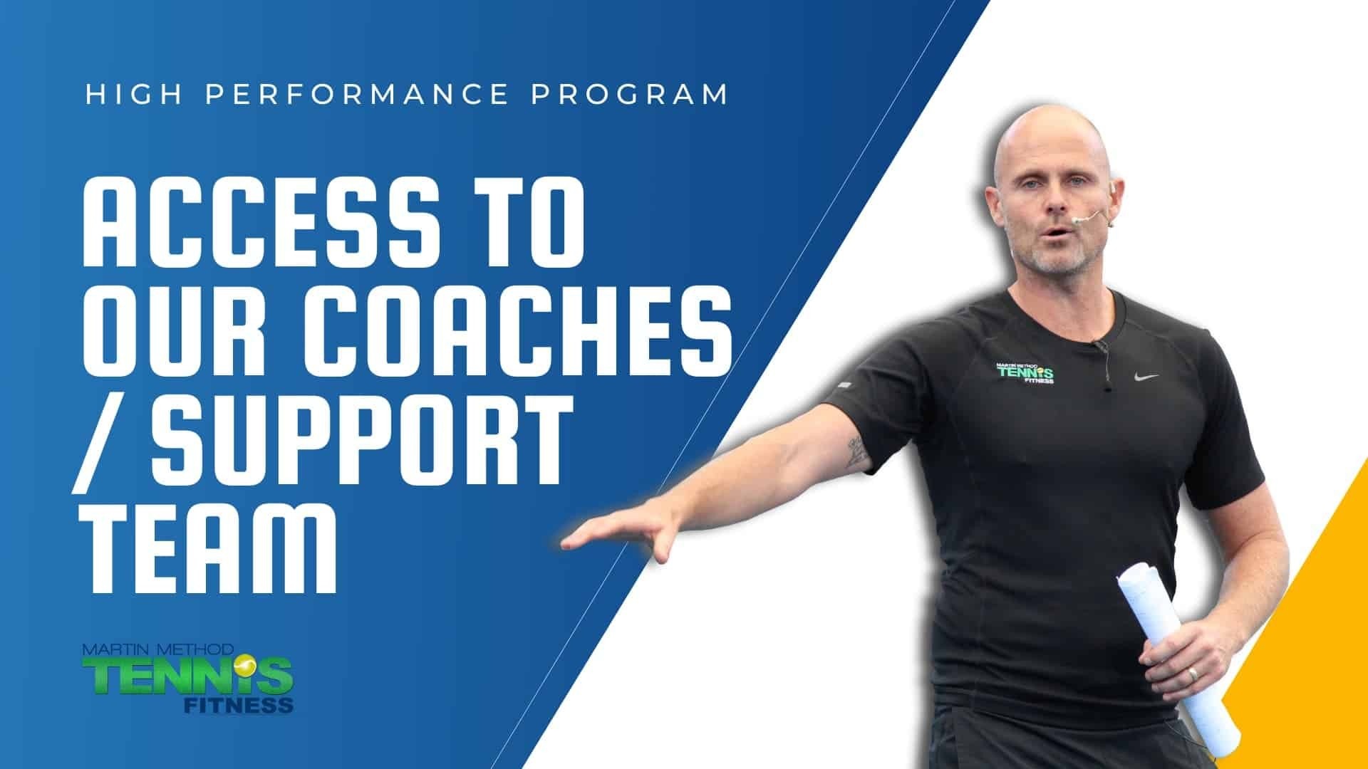 Private Tennis Fitness support group for program members