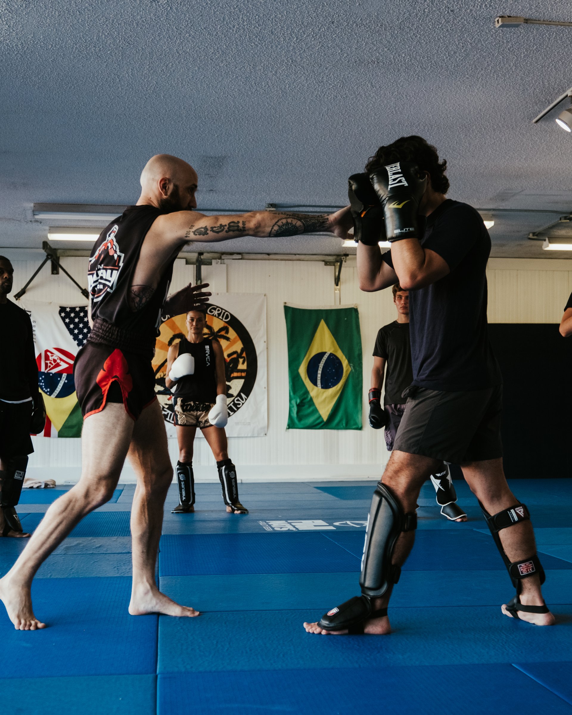Sean coaching a partner drill