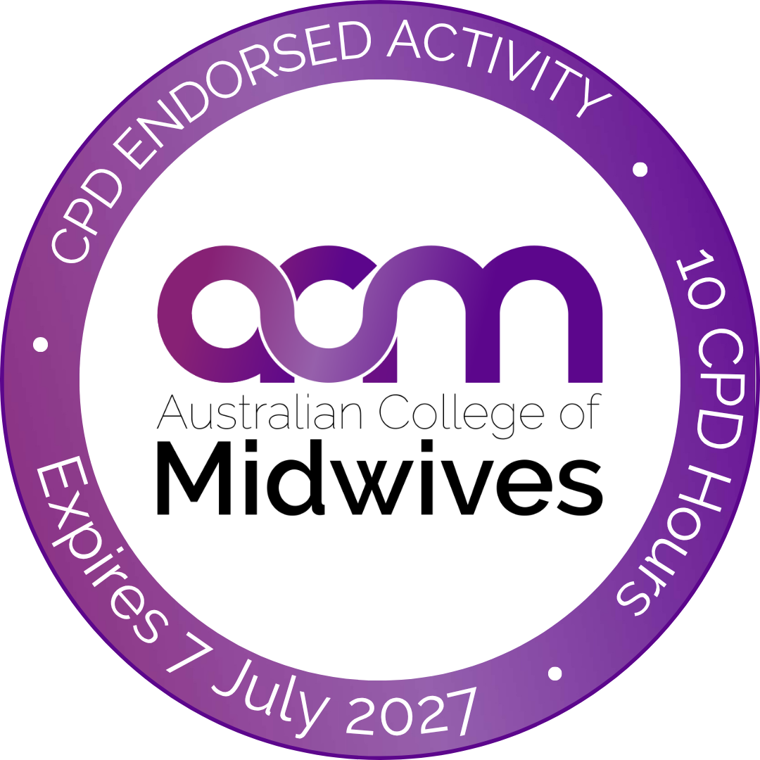 Australia College of Midwives (ACM) - Recognised Activity 10 CPD Points