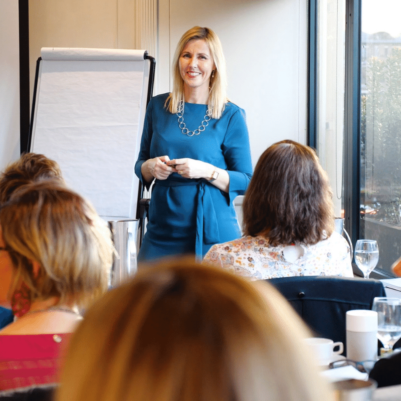 Melissa Spilsted teaching a Hypnobirthing Practitioner Childbirth Educator Course
