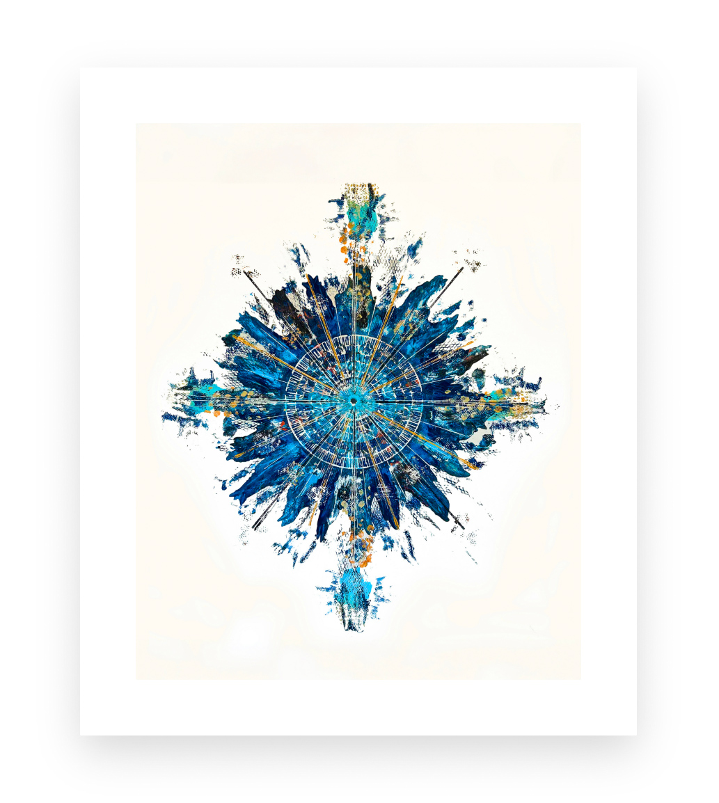 Soul’s Awakening framed abstract artwork