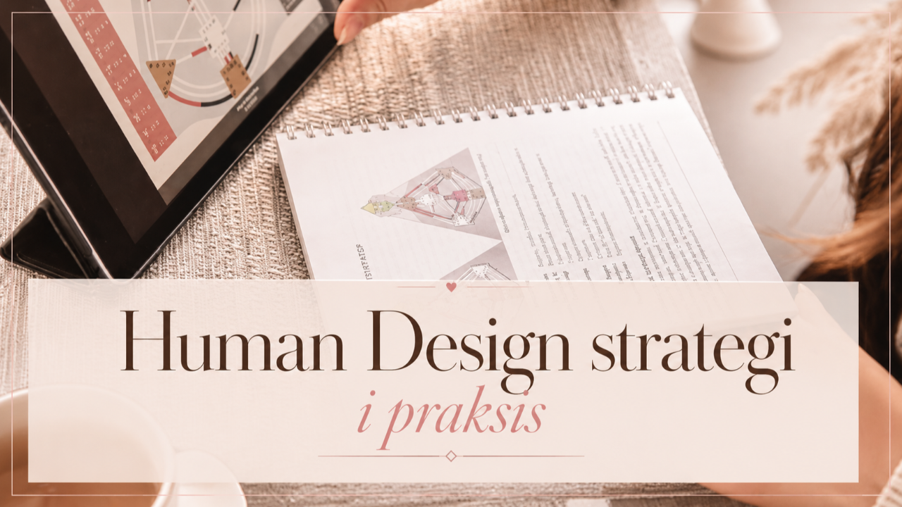 Illustrasjon av strategiene i Human Design: å informere, å respondere, å vente på invitasjon og å vente gjennom en månefase.