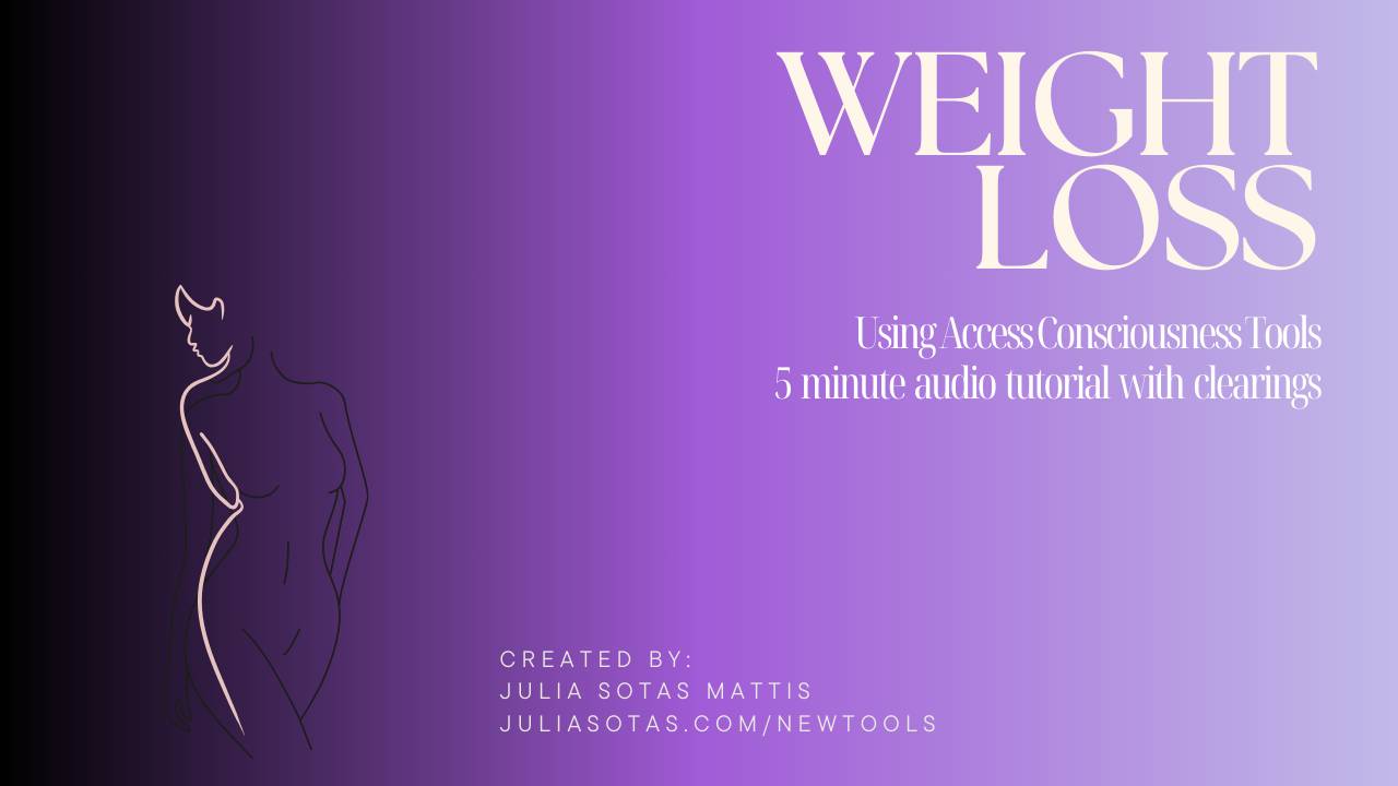 Weight loss mini loop using access consciousness tools