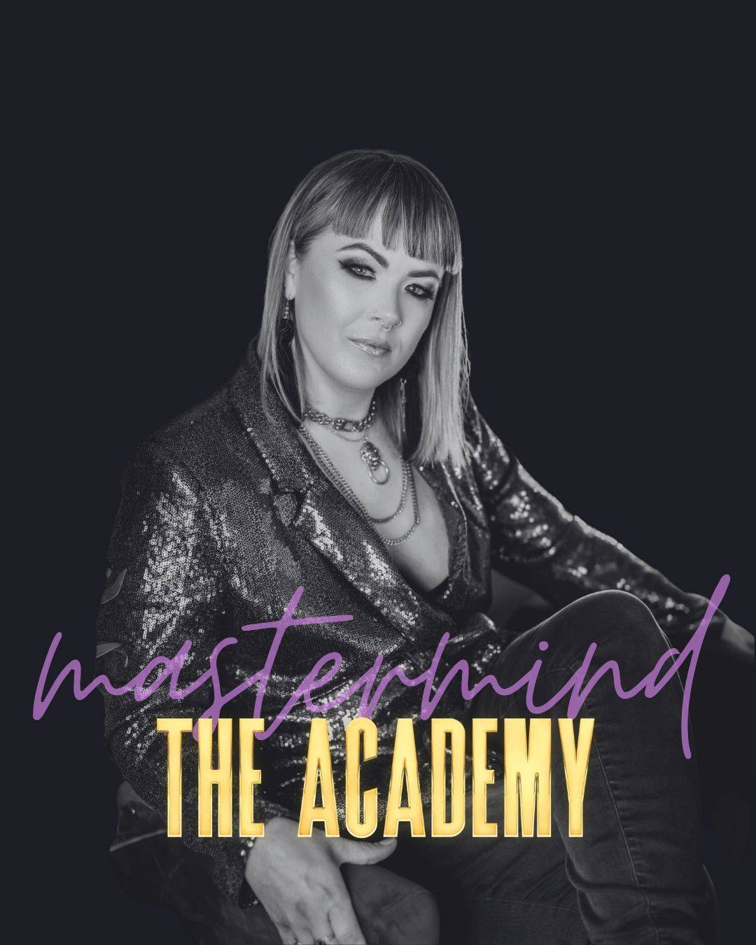 The Academy execution mastermind: curriculum, masterminds, 1:1 sessions and a custom Kajabi build