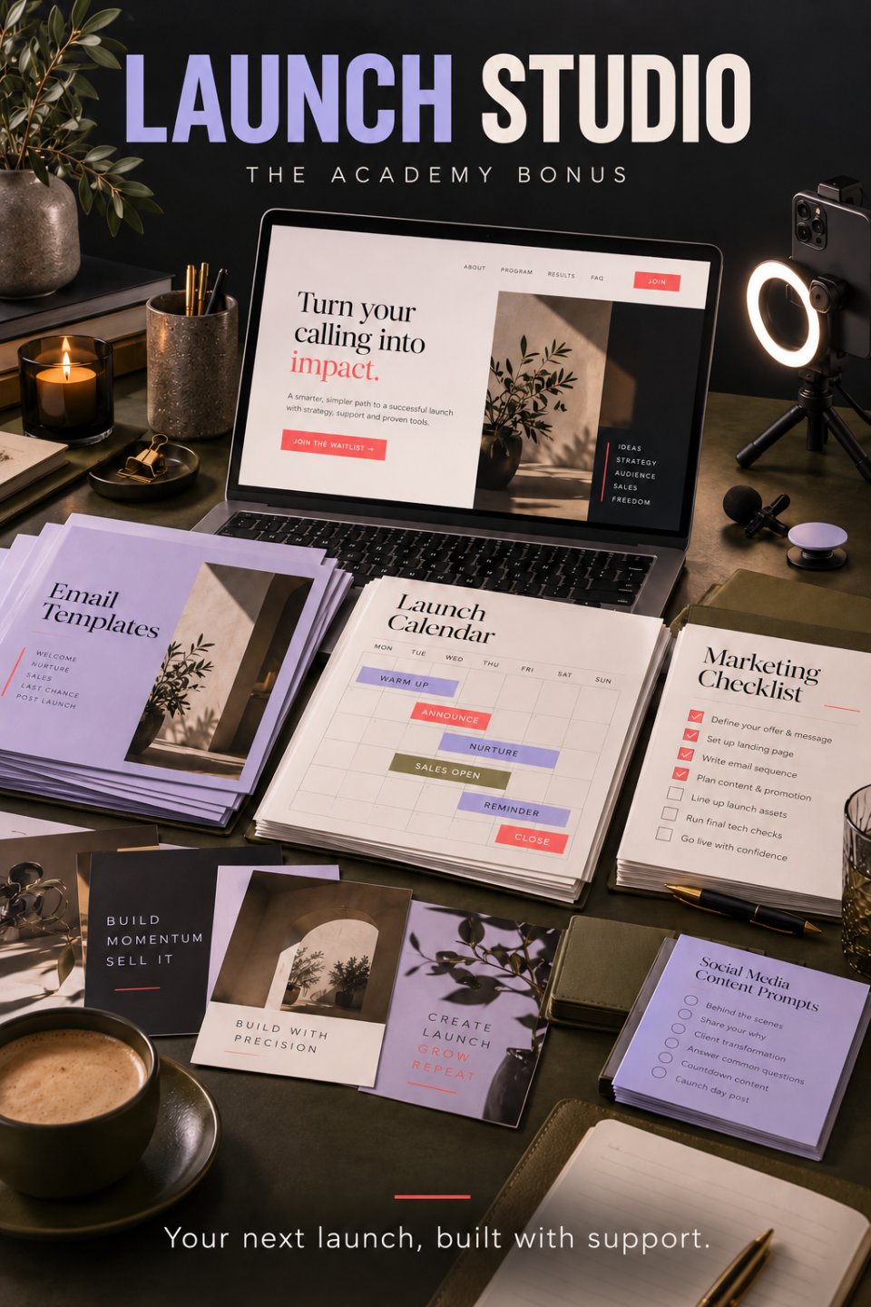 Launch Studio bonus: launch your offer with precision inside The Academy