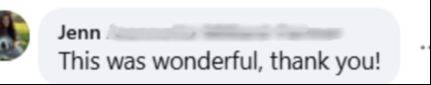 Testimonial screenshot praising Social Media Sidekick for building audience trust