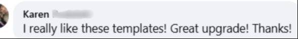 Testimonial screenshot showing improved social media metrics after joining Social Media Sidekick
