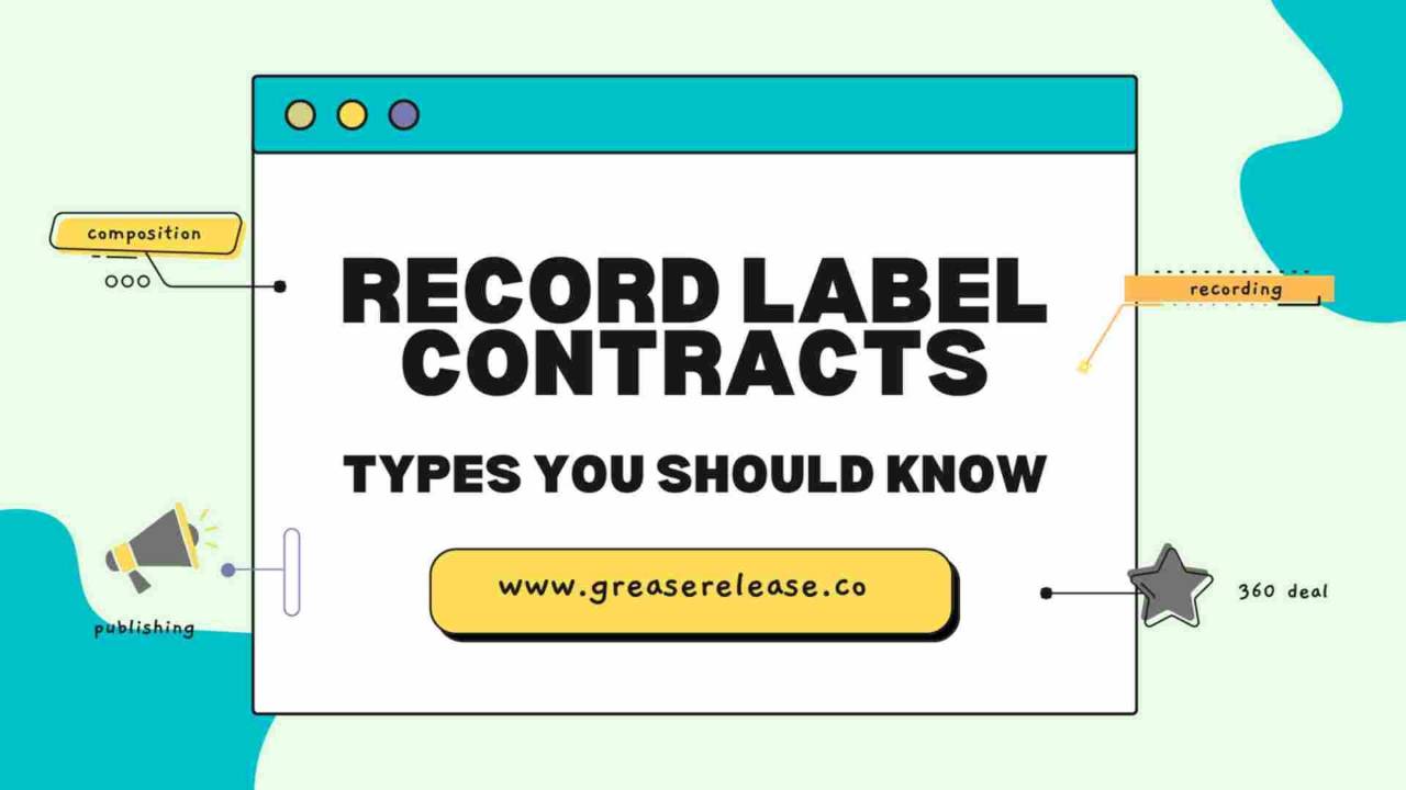 Record Label Contracts Types You Should Know
