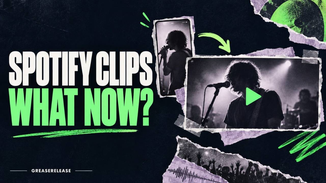Spotify Clips: What Now? Singer shown in vertical and landscape video frames