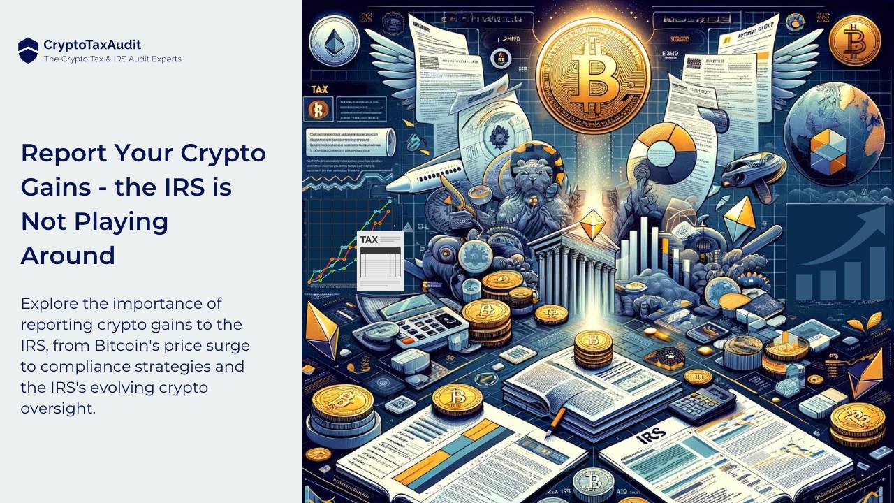 Report Your Crypto Gains - the IRS is Not Playing Around