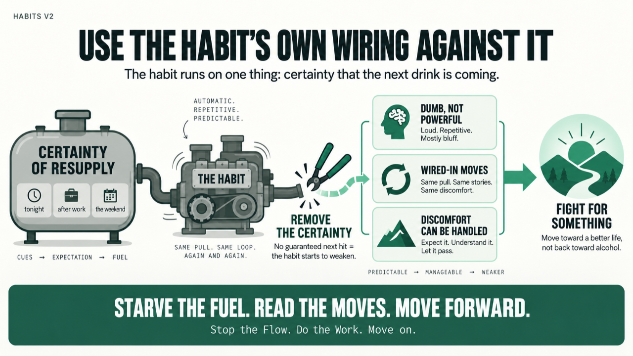 Using the Alcohol Habit's Own Wiring Against It