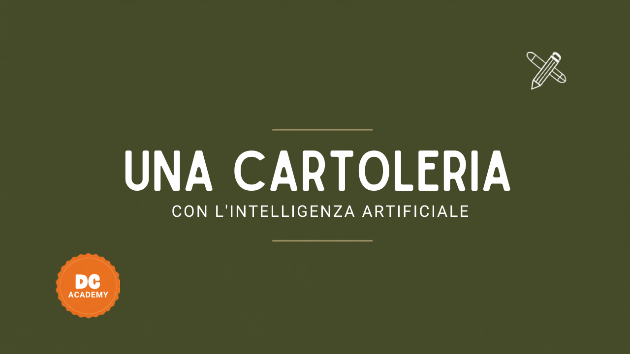Una cartoleria con l'intelligenza artificiale