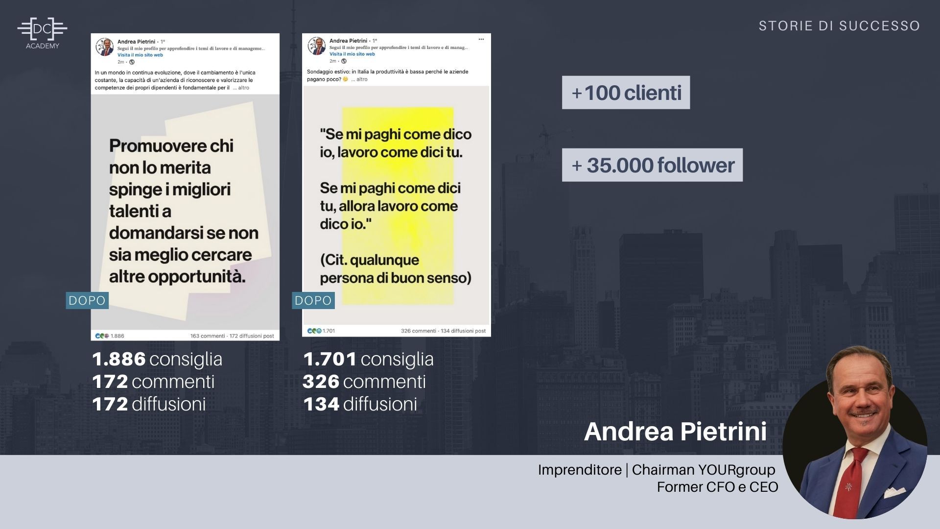 Consulenza LinkedIn Davide Caiazzo testimonianze