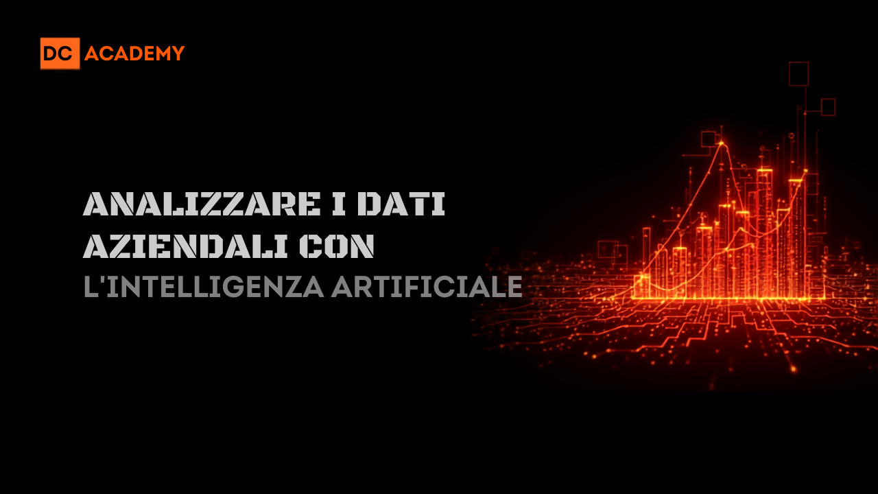 Analizzare i dati aziendali con l'intelligenza artificiale, cover DC Academy
