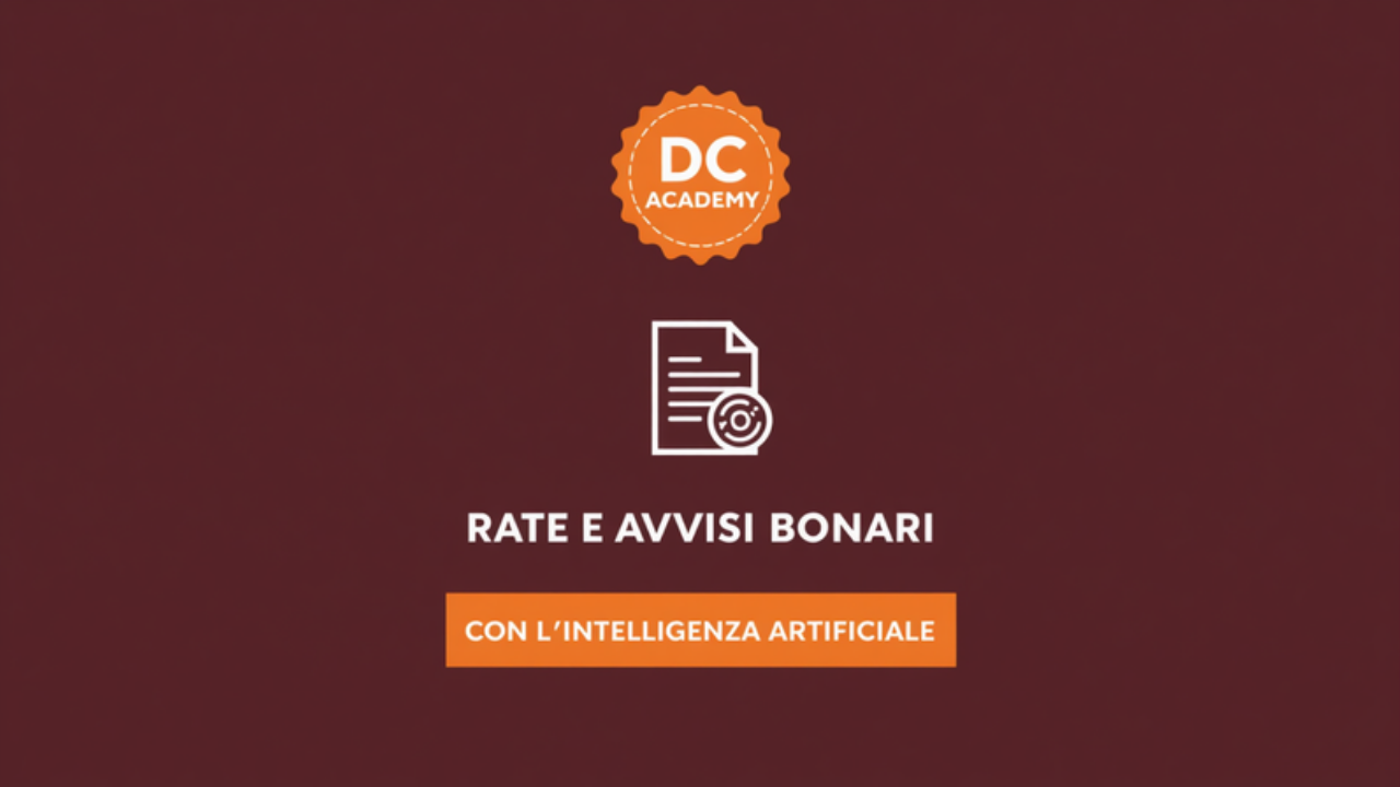 Rate e avvisi bonari con l'intelligenza artificiale DC Academy