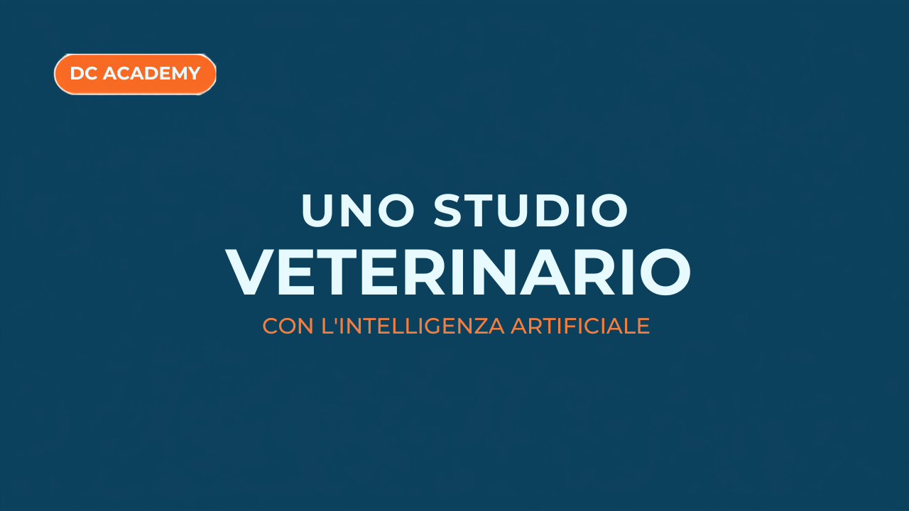 Uno studio veterinario con l'intelligenza artificiale, copertina blog DC Academy