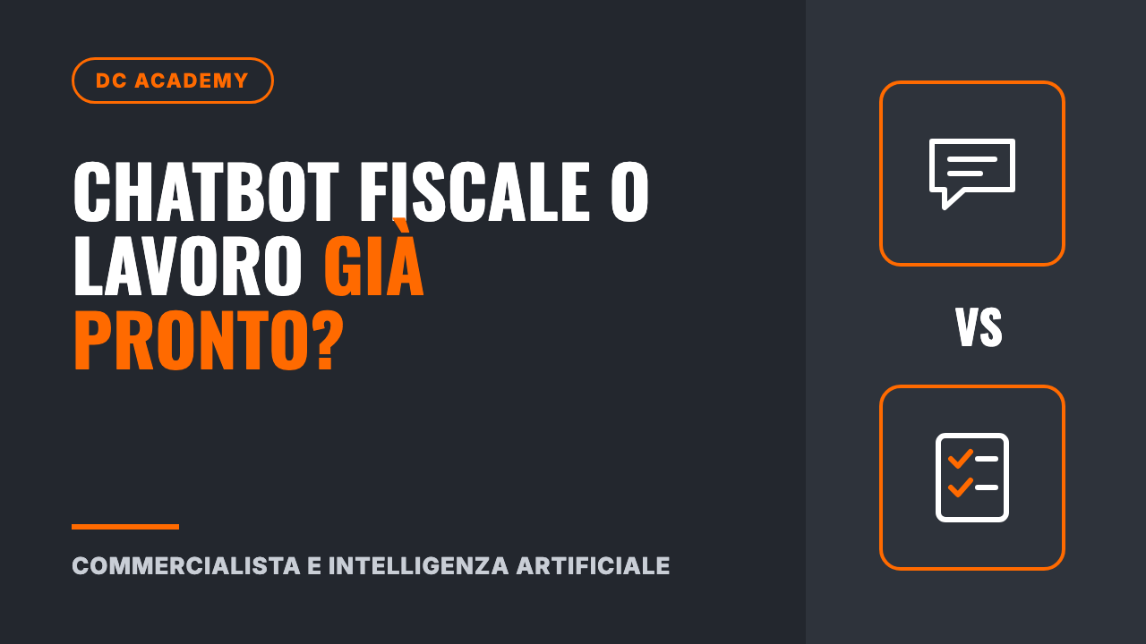 Commercialista e intelligenza artificiale: chatbot fiscale o lavoro già pronto