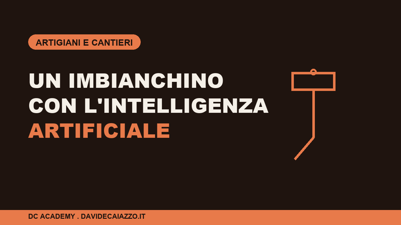 Un imbianchino con l'intelligenza artificiale