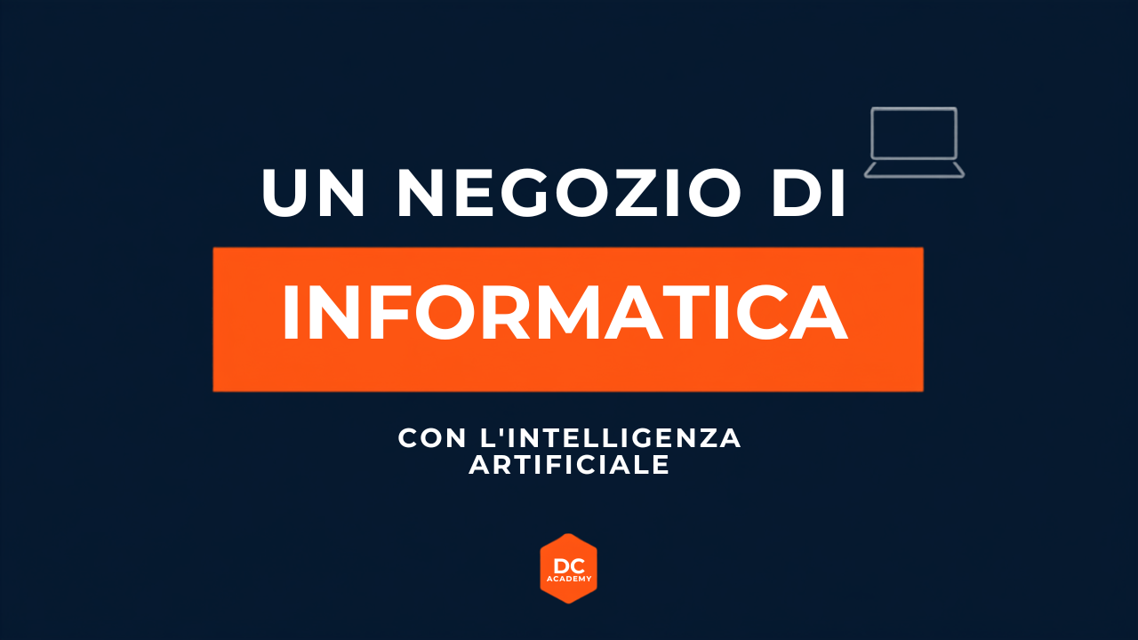 Un negozio di informatica con l'intelligenza artificiale
