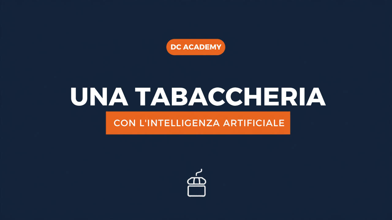 Una tabaccheria e intelligenza artificiale, cover DC Academy