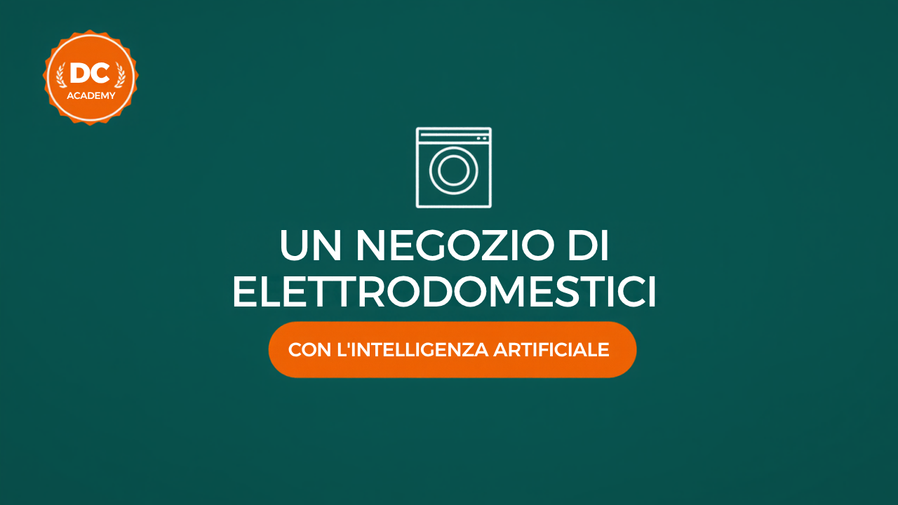 Negozio di elettrodomestici e intelligenza artificiale DC Academy