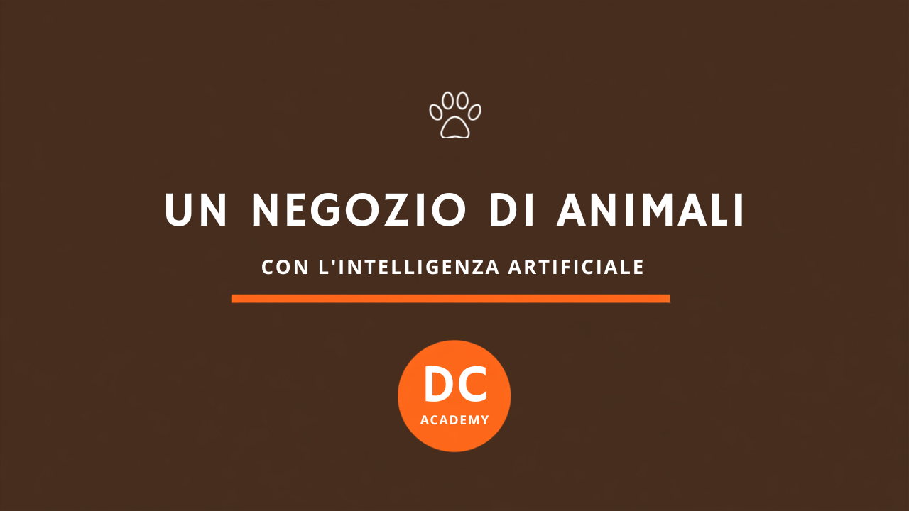 Un negozio di animali con l'intelligenza artificiale