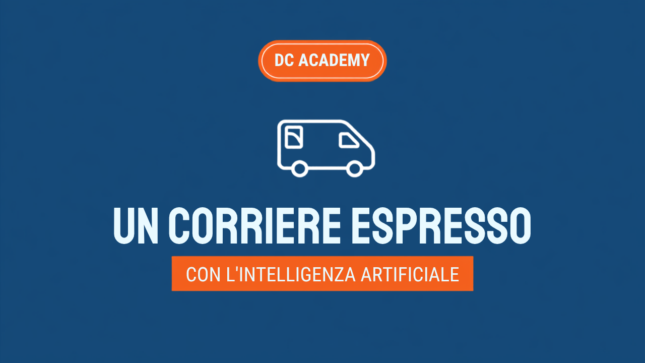 Un corriere espresso con l'intelligenza artificiale