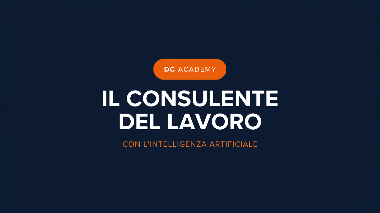 Il consulente del lavoro con l'intelligenza artificiale